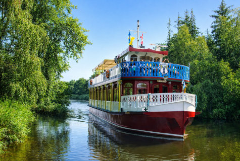Schnatermann im Radelkanal bei der Heiderundfahrt
