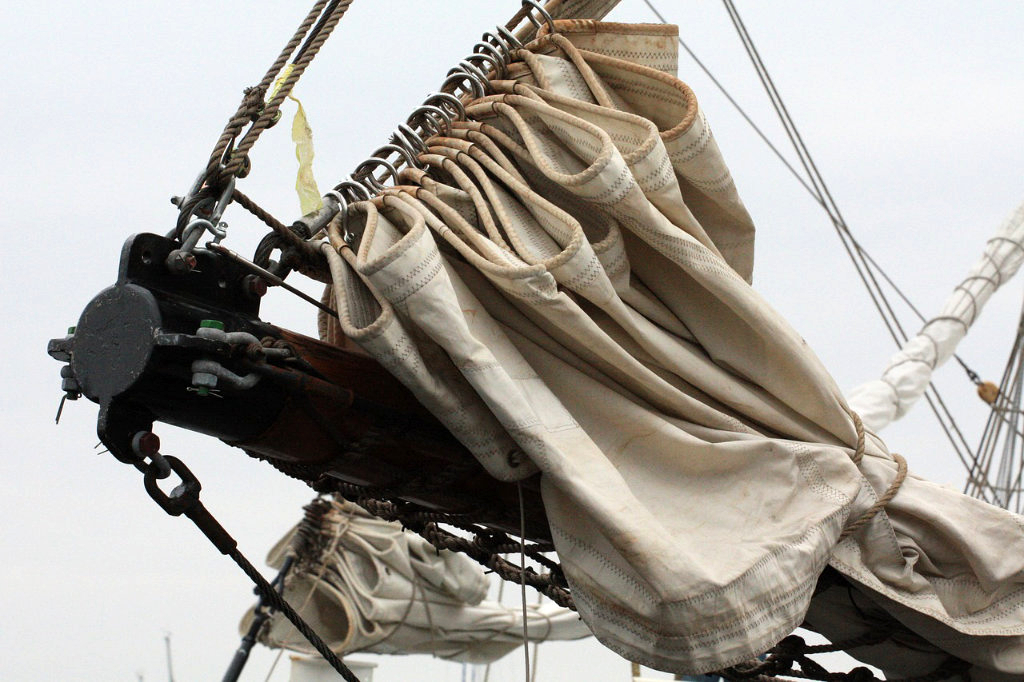 Bugspriet von einem Segelschiff - Hanse Sail